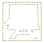 選択範囲の境界線を表示