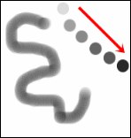 エアブラシで描画の使い方