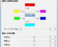 色相－彩度の調整