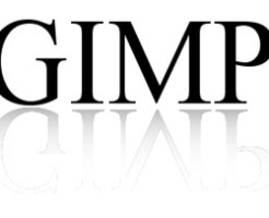 GIMPで反射しているロゴを作ろう