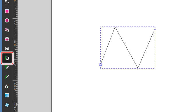 6. ペンツールを選択