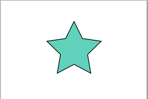 1. 星形のシェイプを作成する