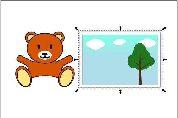4. 写真のオブジェクト群もグループ化する