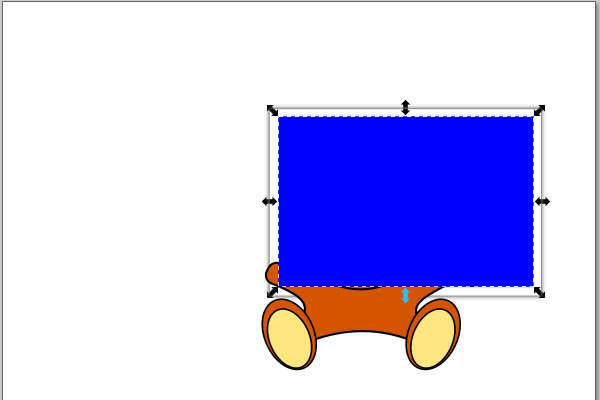 7. 写真の印刷領域と同じ形状のクリッピング用オブジェクトを作成する