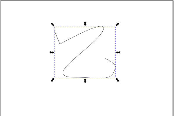 1. 選択ツールで対象のパスを選択