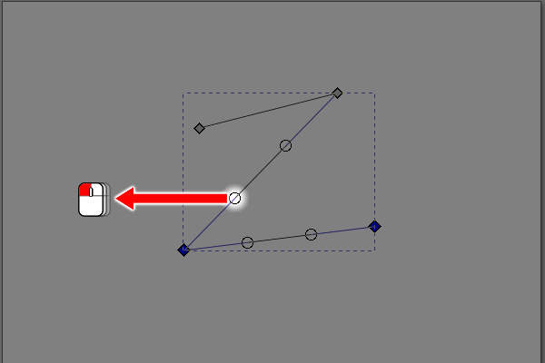 20. ノードハンドルをドラッグ