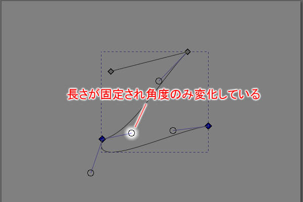 27. 長さが固定され角度のみ変化したノードハンドル