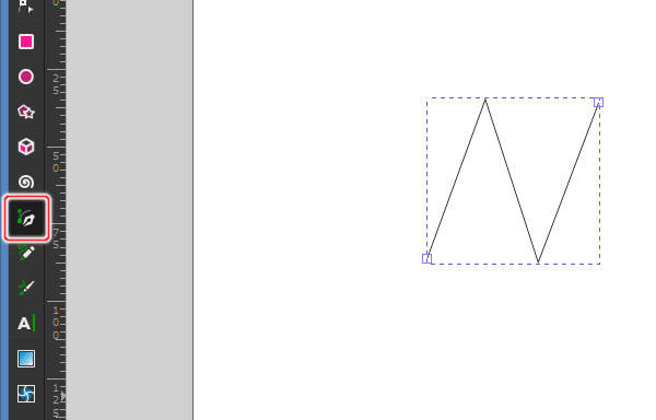 4. ペンツールを選択