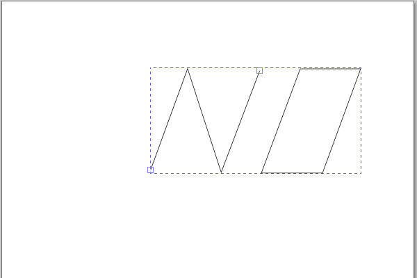 13. クリック位置をつなぐ直線が引かれる