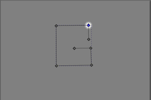 5. 右上のノードが選択される