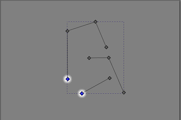 19. 左下の2つのノードを選択する