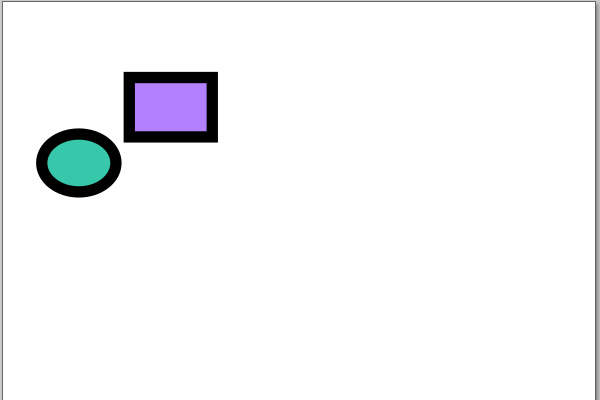 1. 楕円と矩形のシェイプ