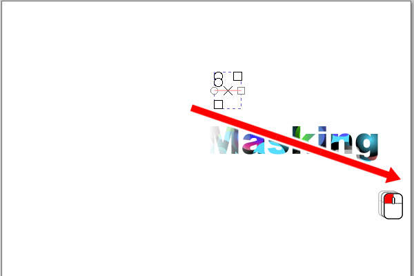 25. テキストを囲むようにドラッグ