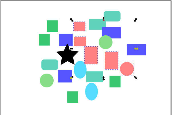 3. オブジェクトが選択される