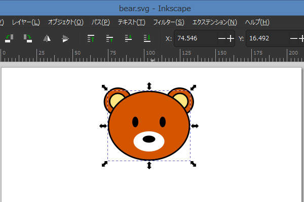 1. 顔の土台を選択