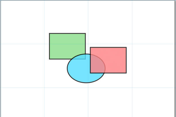 7. グリッドの間隔が200ピクセルになる