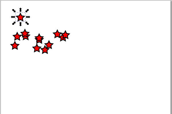 11. 最初の星形を選択する