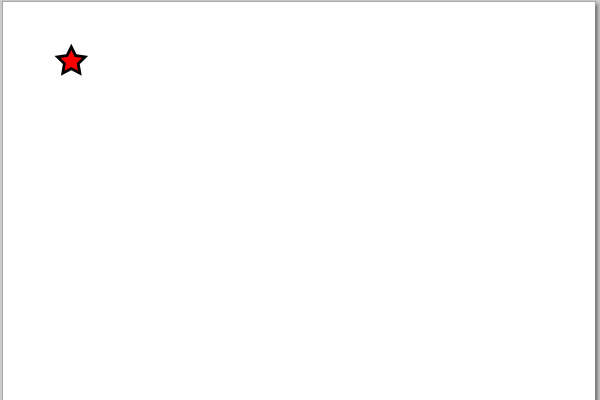 16. 複製先の星形が削除される