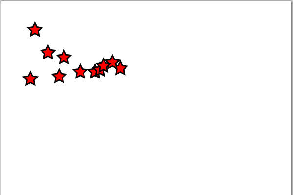 19. 星形が複製される