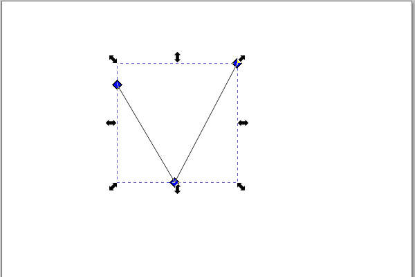 8. 拡大縮小ハンドルが表示される