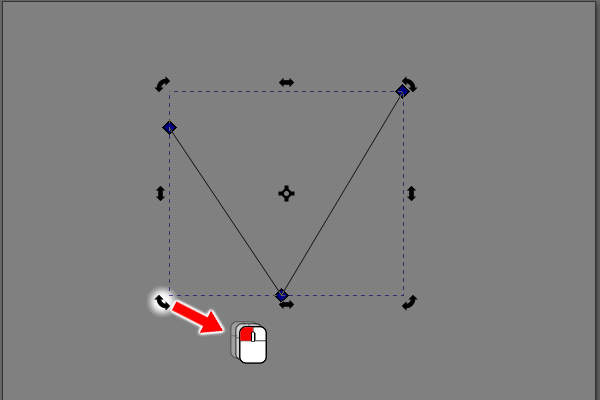 12. 回転/傾斜ハンドルをドラッグ