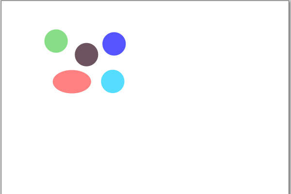 1. カラフルなシェイプを作成する