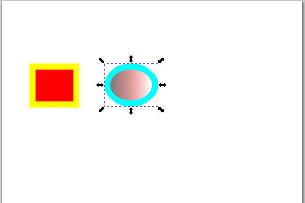 46. 楕円のシェイプを選択する