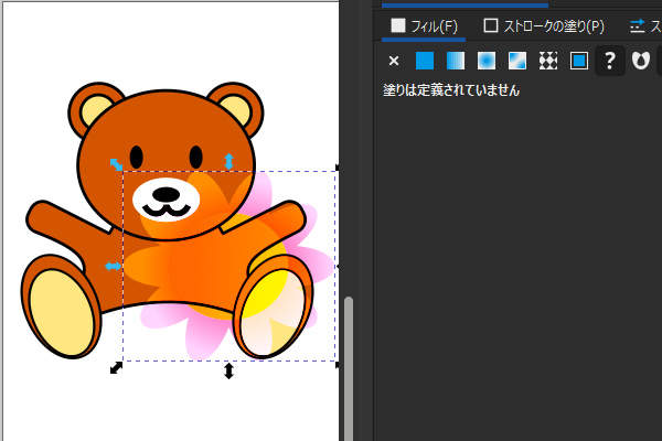 11. "花" レイヤの明るい部分がより明るくなる