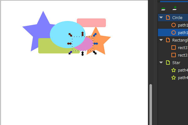 48. レイヤ内での最背面へ移動する