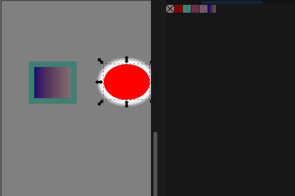 57. 選択中のオブジェクトのストロークが削除される