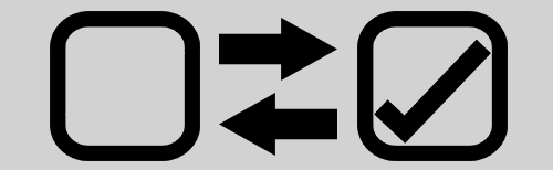 チェックボックスのチェックを代入する、外す