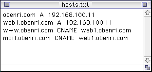 OldMac��hosts�t�@�C���̕ʂ̋L�q�@