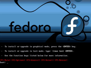 FedoraCore5�̃C���X�g�[���N�����