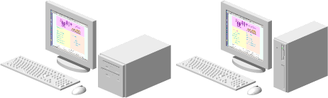 �L���[�u�^�C�v�P�[�X(��) �X�����^�C�v�P�[�X(�E)�̗�