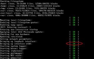 CentOS3�N�����̃X�e�[�^�X���
