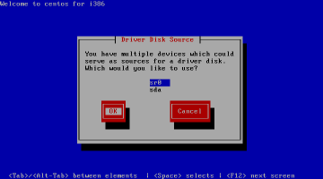 �C���X�g�[������CD/DVD�h���C�u��I��