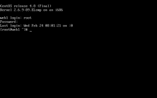 CentOS4��root���[�U�[�ł̃��O�C���������