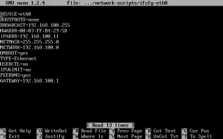/etc/sysconfig/network-scripts/ifcfg-eth0�̕ҏW���
