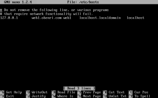 /etc/hosts�̕ҏW���