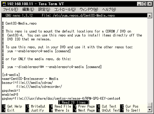 /etc/yum.repos.d/CentOS-Media.repo�̓��e