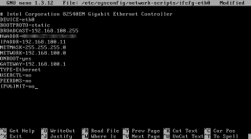 /etc/sysconfig/network-scripts/ifcfg-eth0�̐ݒ��