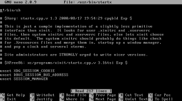 �f�t�H���g��/usr/bin/startx