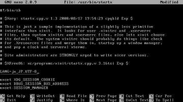 �G�C���A�X��ǋL����/usr/bin/startx