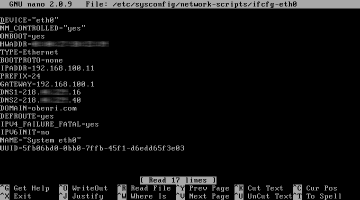 /etc/sysconfig/network-scripts/ifcfg-eth0�̕ҏW���