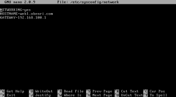 /etc/sysconfig/network�̐ݒ��