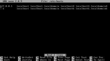 /etc/hosts�̕ҏW���