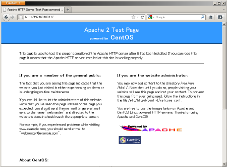 SSH�N���C�A���g����N�����ꂽApache2�̃e�X�g�y�[�W