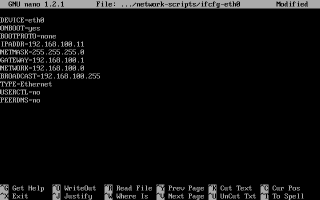 /etc/sysconfig/network-scripts/ifcfg-eth0�̐ݒ��