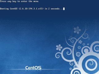 CentOS5�̋N�����(������e�L�[������)