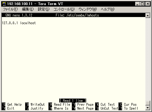 nano��/etc/samba/lmhosts���J��